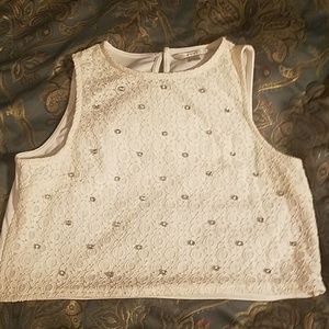 Lauren Conrad crop top with studs